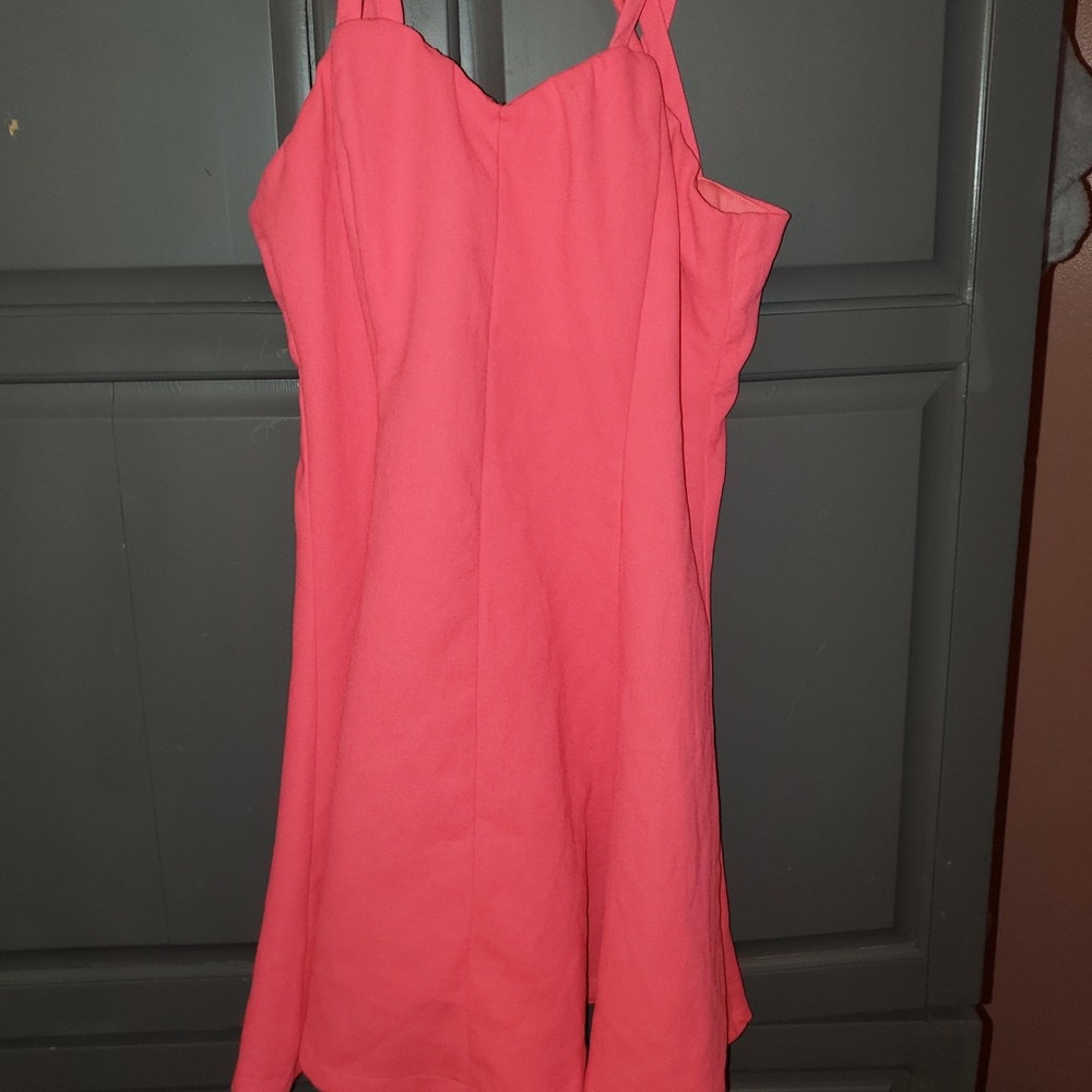 Hot pink dress